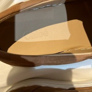 Brand new in box tan Chloe shoes